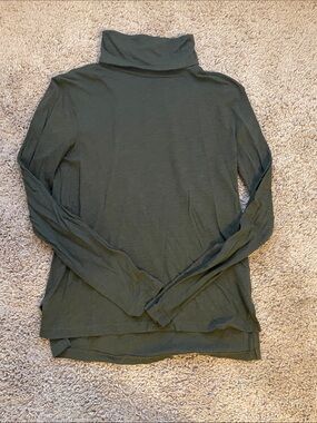 Madewell Olive Green Long Sleeve Turtleneck Tee